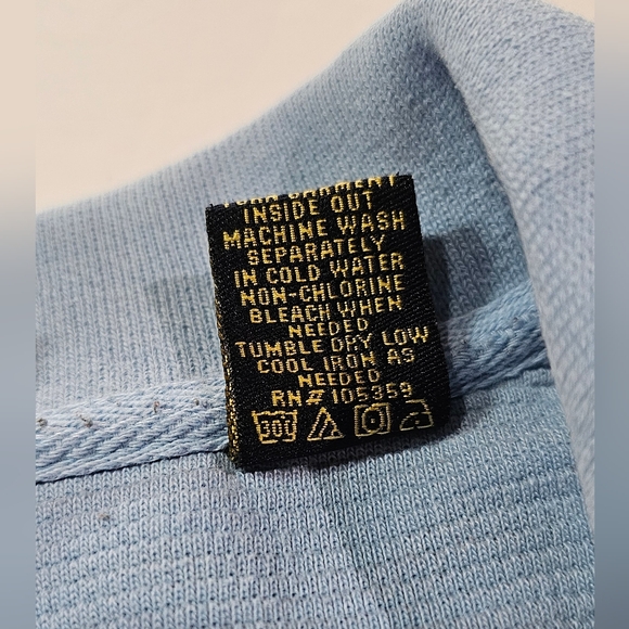 Kani Gold Polo Shirt Mens 3X Blue White Striped Embroidered Logo READ - Picture 8 of 12